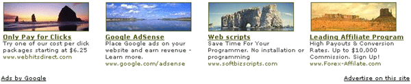 AdSense - CTR technika 3 - obr�zky vedle reklamy